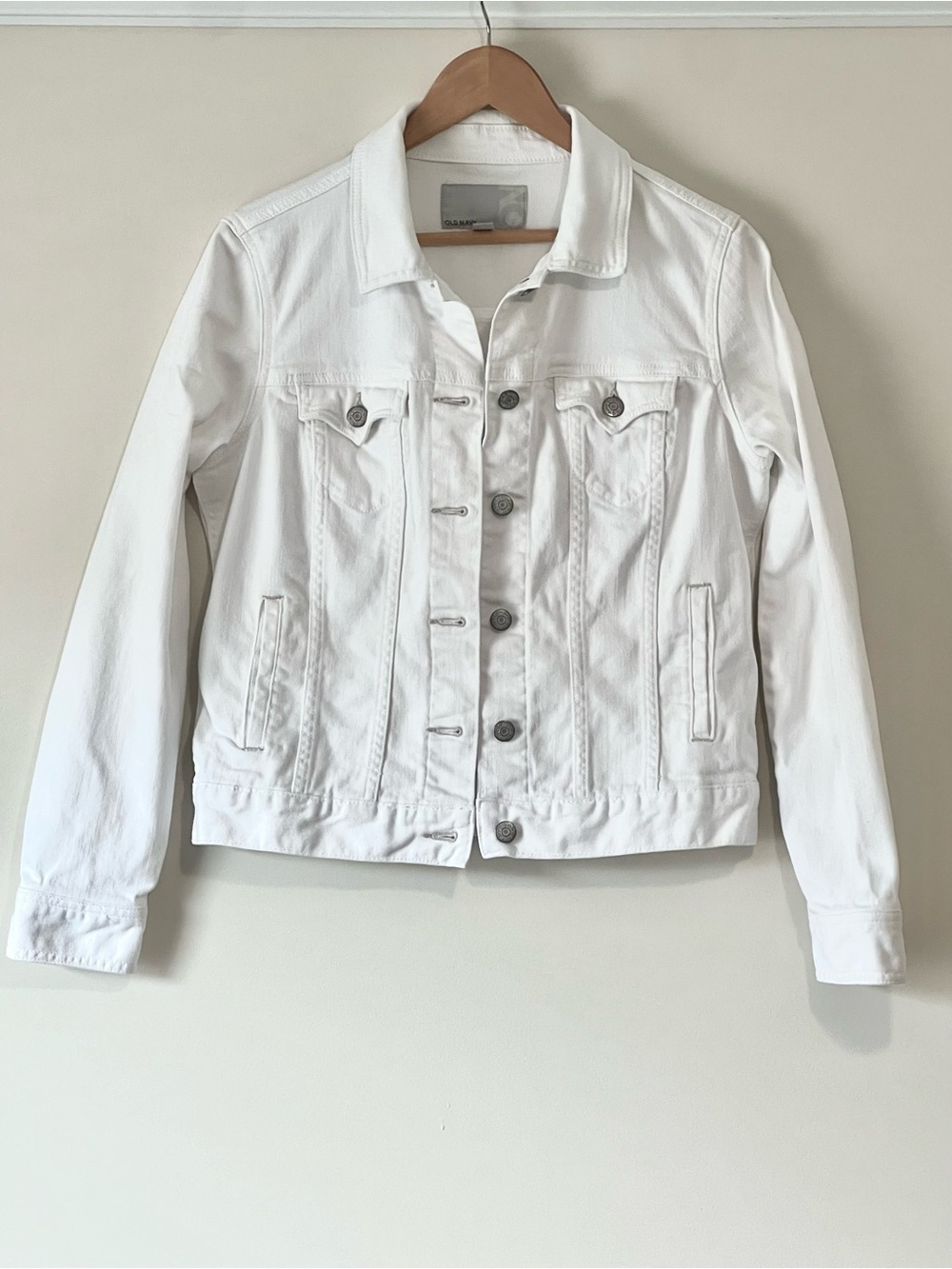 Old Navy White Denim Jean Jacket